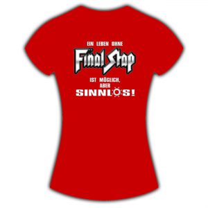 Ladies-Shirt Ein Leben ohne Final Stap … rot