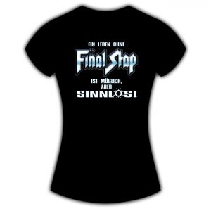 Ladies-Shirt Ein Leben ohne Final Stap … schwarz