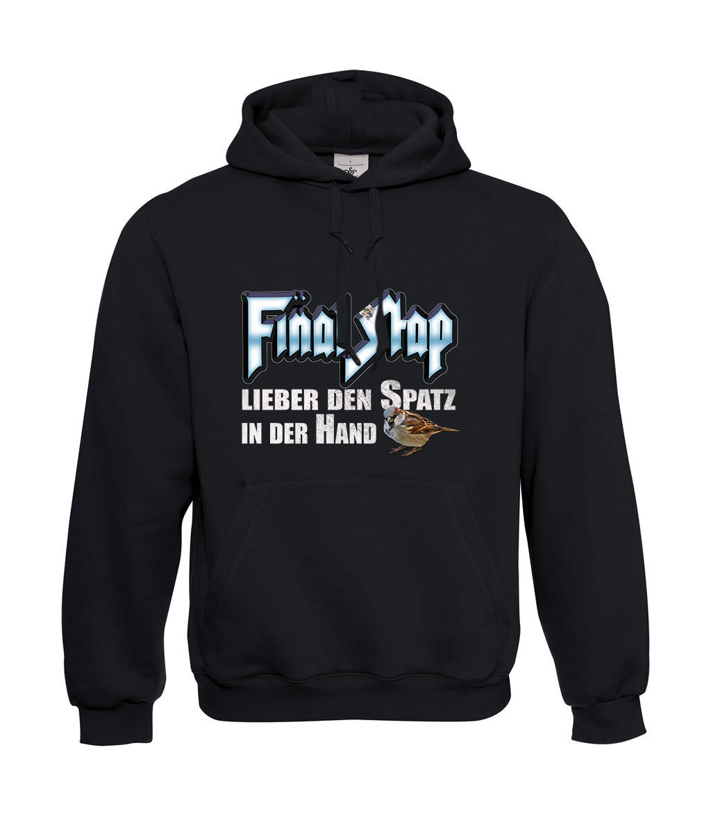 Kapuzen-Shirt (Hoodie) Final Stap – Der Spatz in der Hand